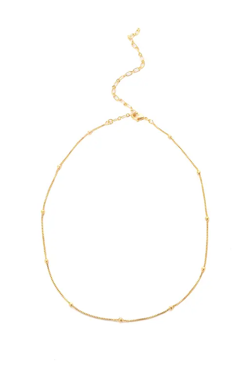 Choker Pontinhos com Banho em Ouro