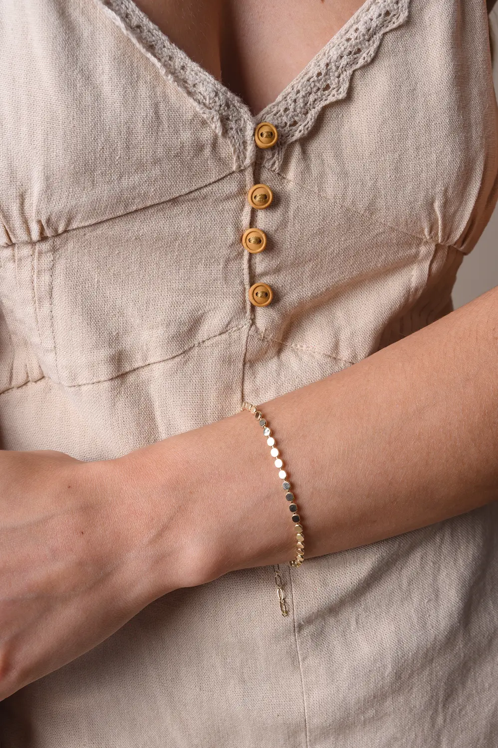 Pulseira Diamantada Grossa com Banho em Ouro