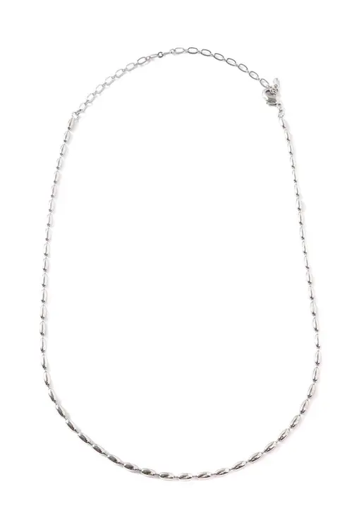 Choker Gominha com Banho em Ródio Branco