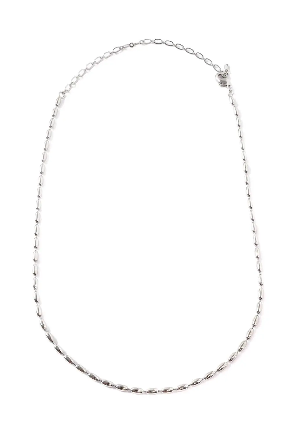 Choker Gominha com Banho em Ródio Branco