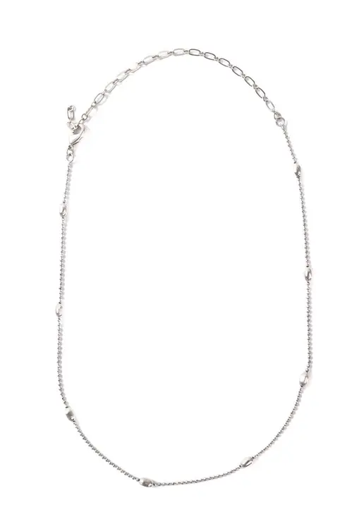 Choker Mini com Banho em Ródio Branco