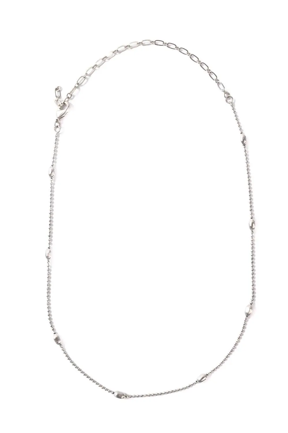 Choker Mini com Banho em Ródio Branco