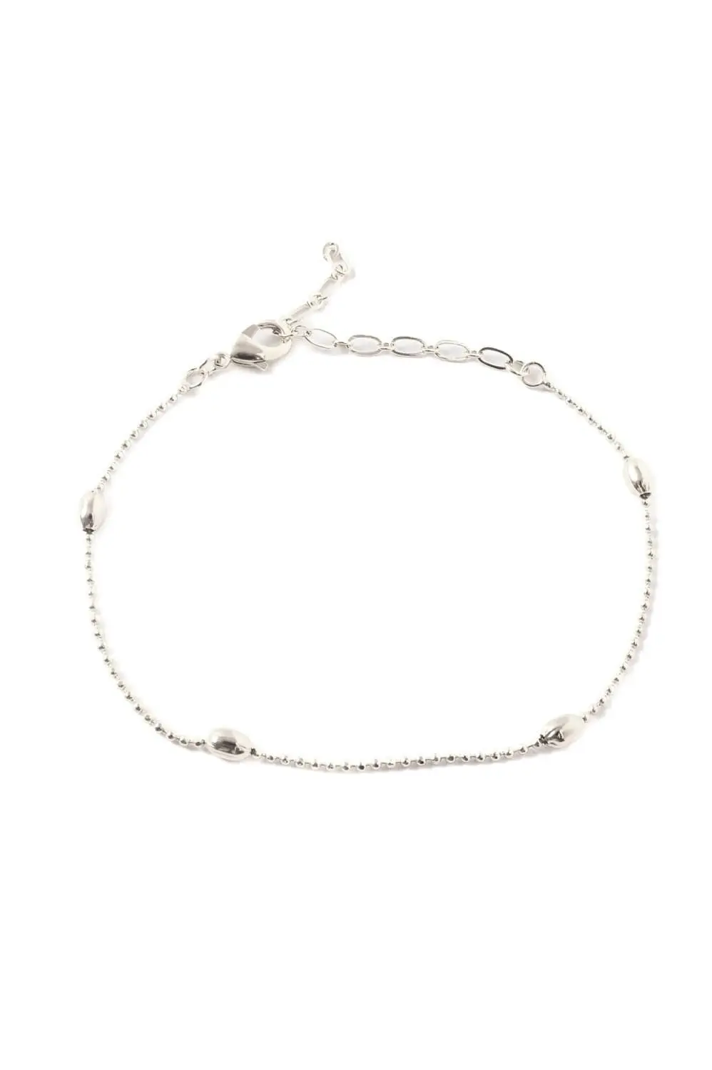 Pulseira Mini com Banho em Ródio Branco