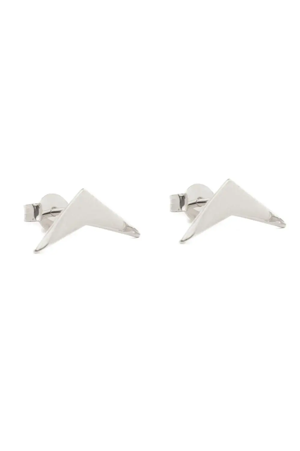 Brinco G Fluir Liso com Banho em Ródio Branco
