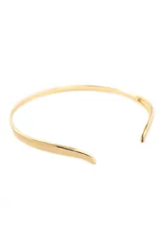 Bracelete Liso Fluir com Banho em Ouro 18k