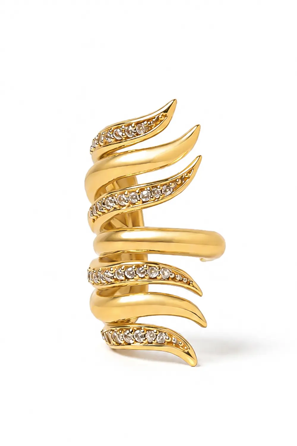 Piercing Fake Fluir Garras Canetiado com Banho em Ouro 18k