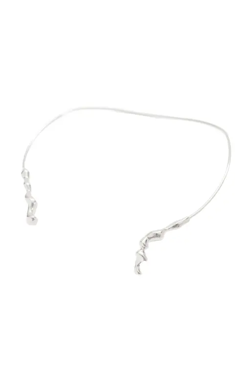 Gargantilha Oasis com Banho em Ródio Branco