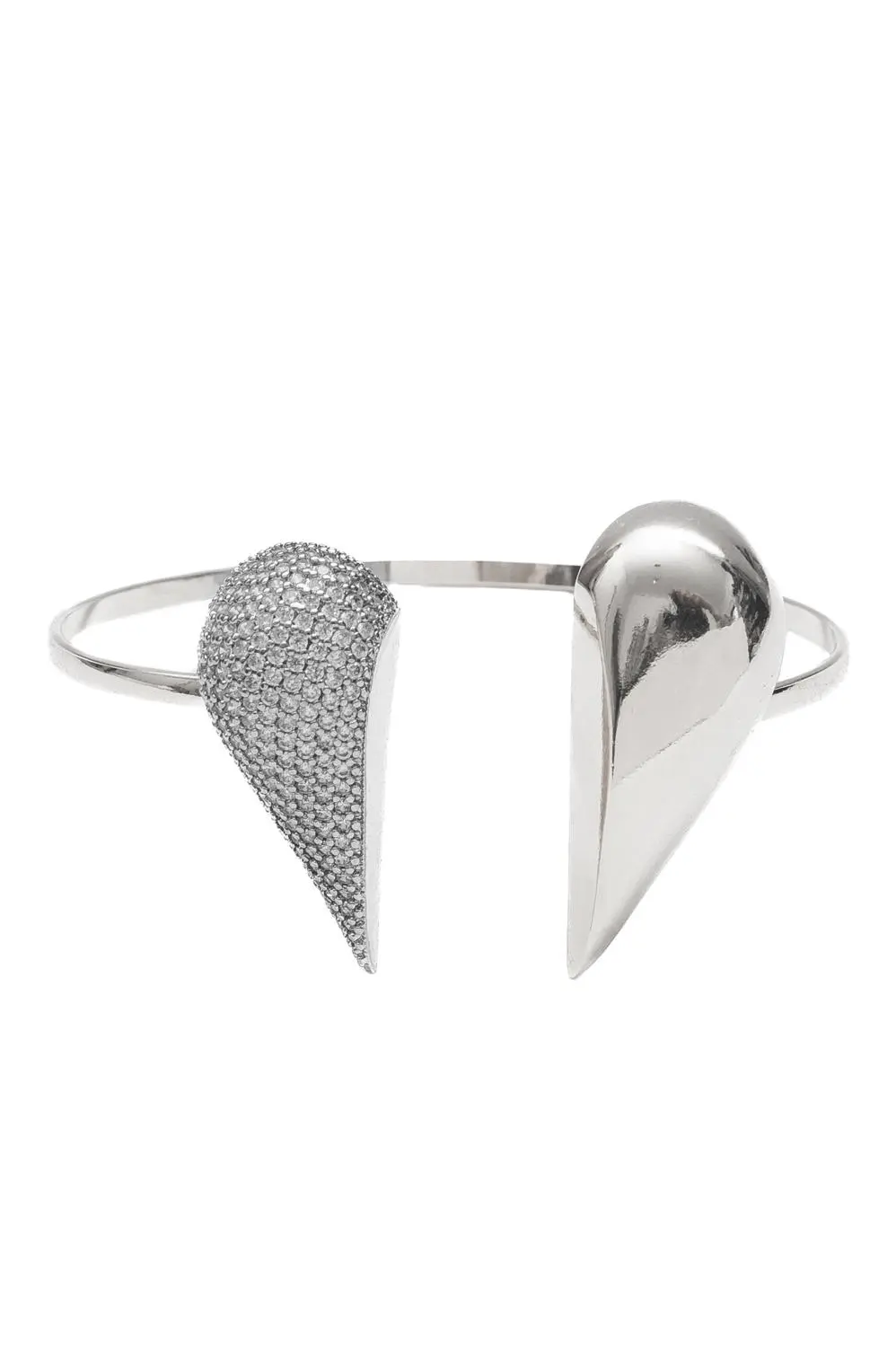 Bracelete Afeto com Banho em Ródio Branco