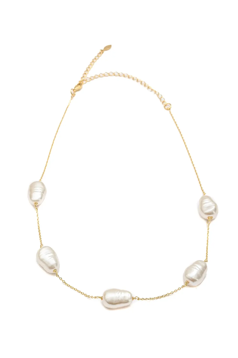 Colar Peróla Shell com Banho em Ouro 18k