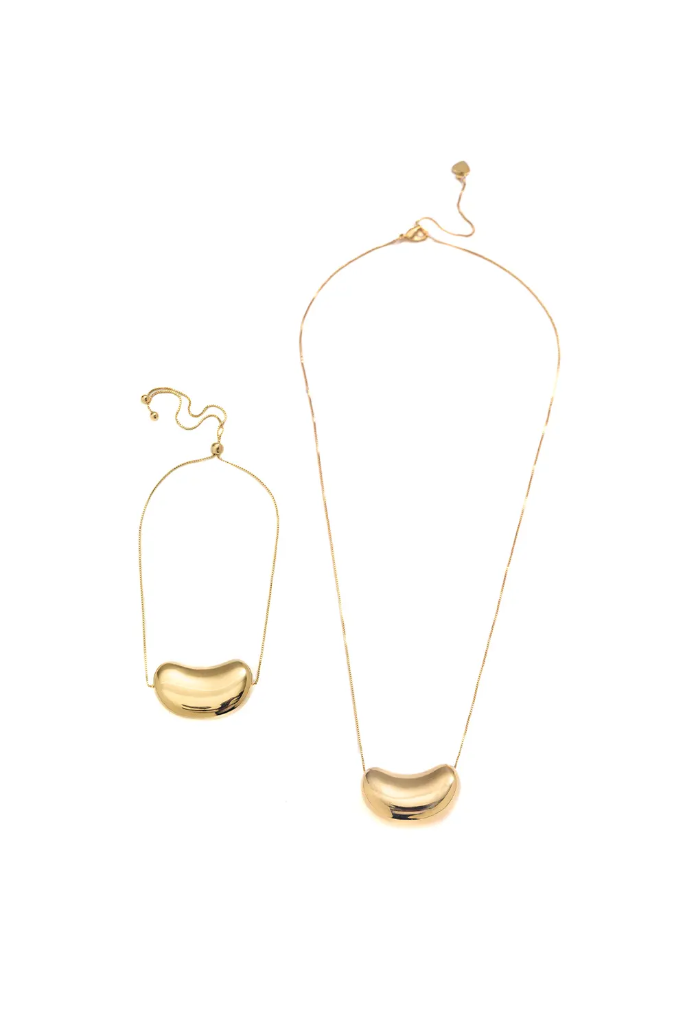 Kit Colar e Pulseira M Conceito com Banho em Ouro 18k
