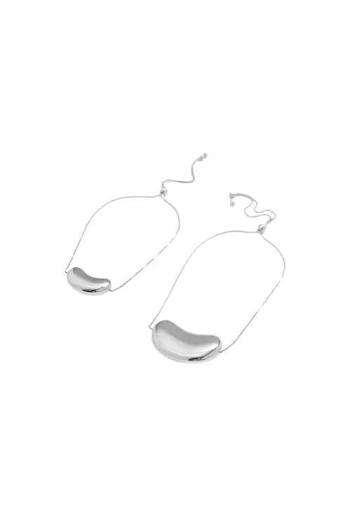 Kit de Pulseiras P e M Conceito com Banho em Ródio Branco