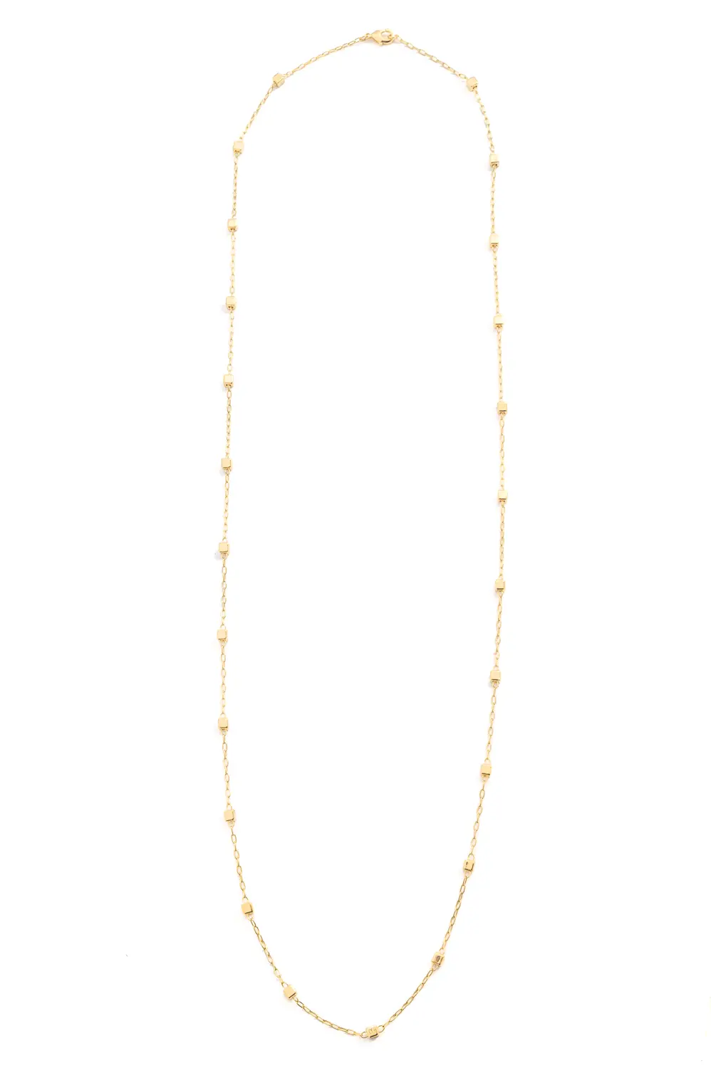Colar Quadradinho com Banho em Ouro 18k