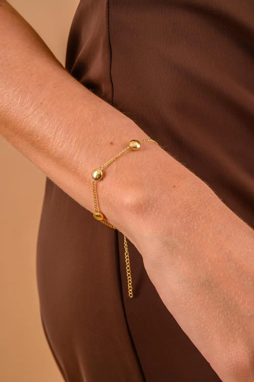 Pulseira Tacha com Banho em Ouro 18k