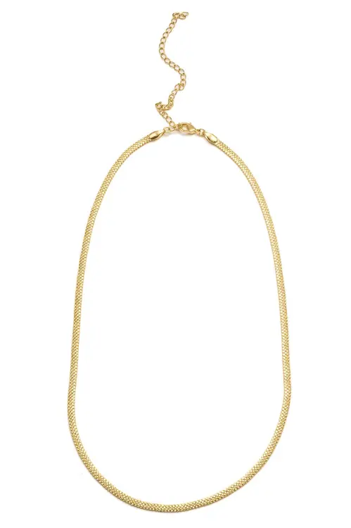 Choker Fita Desenhada com Banho em Ouro 18k