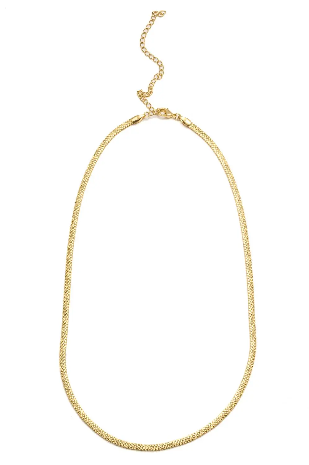 Choker Fita Desenhada com Banho em Ouro 18k