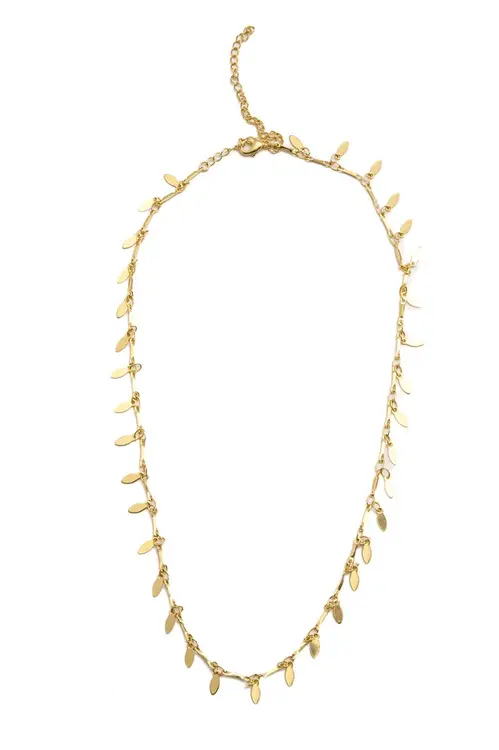Choker Medalha Oval Soltas com Banho em Ouro 18k
