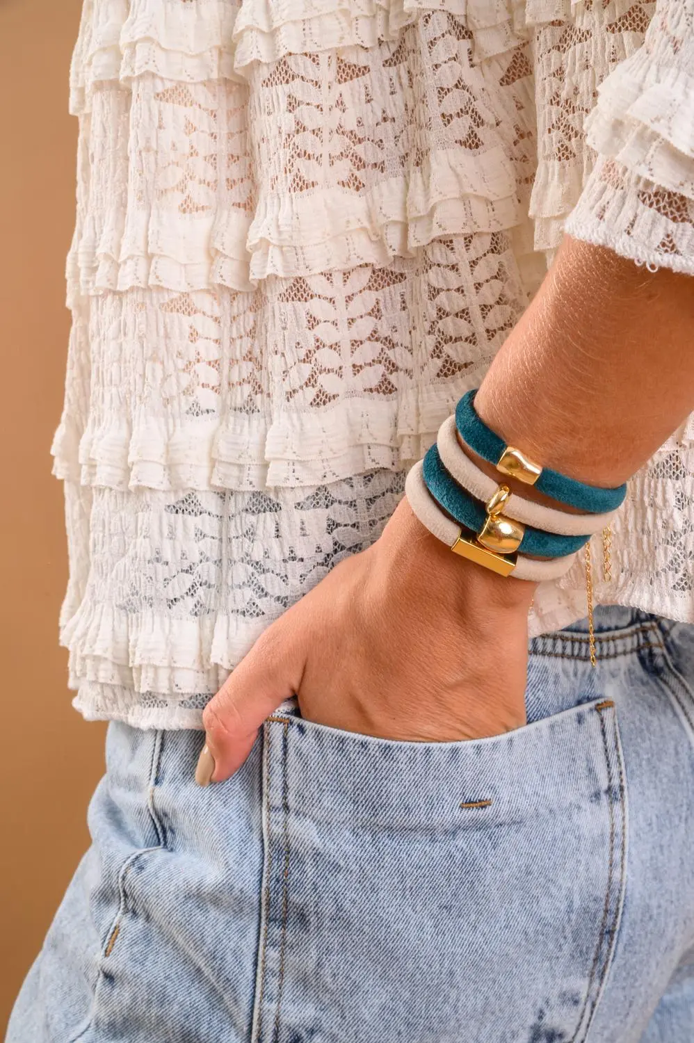 Pulseira Serena com Banho em Ouro 18k