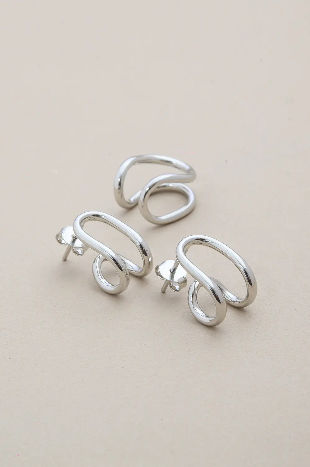 Piercing Fake Mini Básico com Banho em Ródio Branco