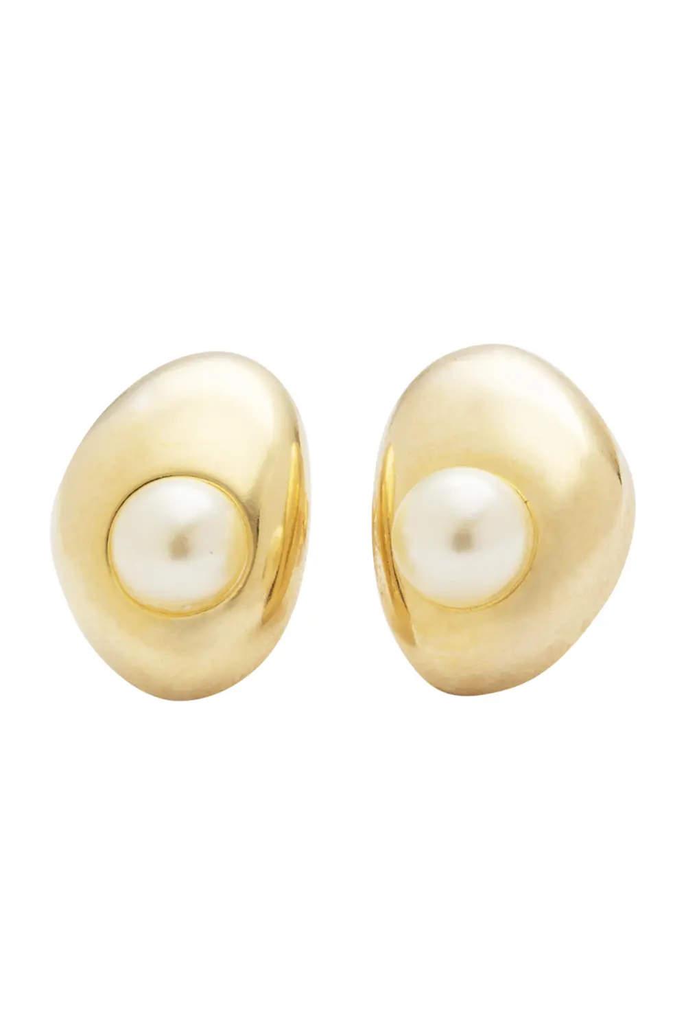 Brinco Bold Pérola com Banho em Ouro 18k