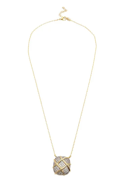 Colar Memórias om Banho em Ouro 18k | Canetiado em Ródio Branco