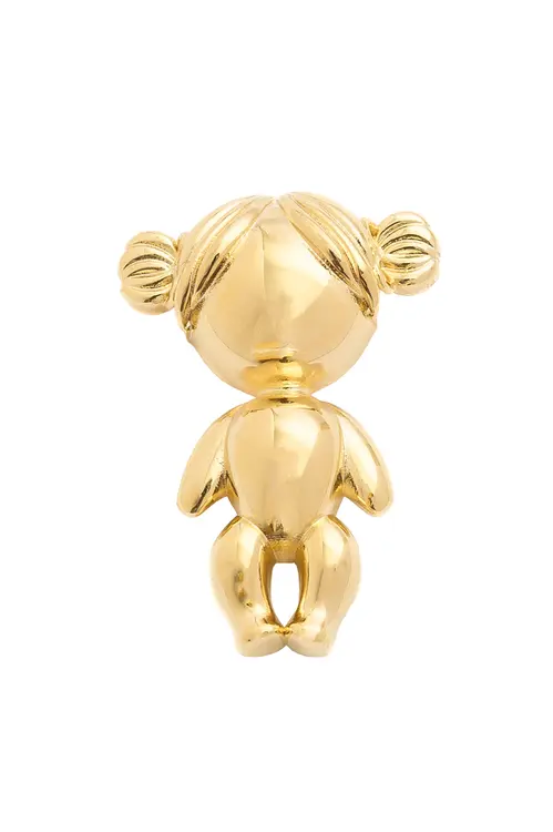 Pingente Menina Memórias com Banho em Ouro 18k