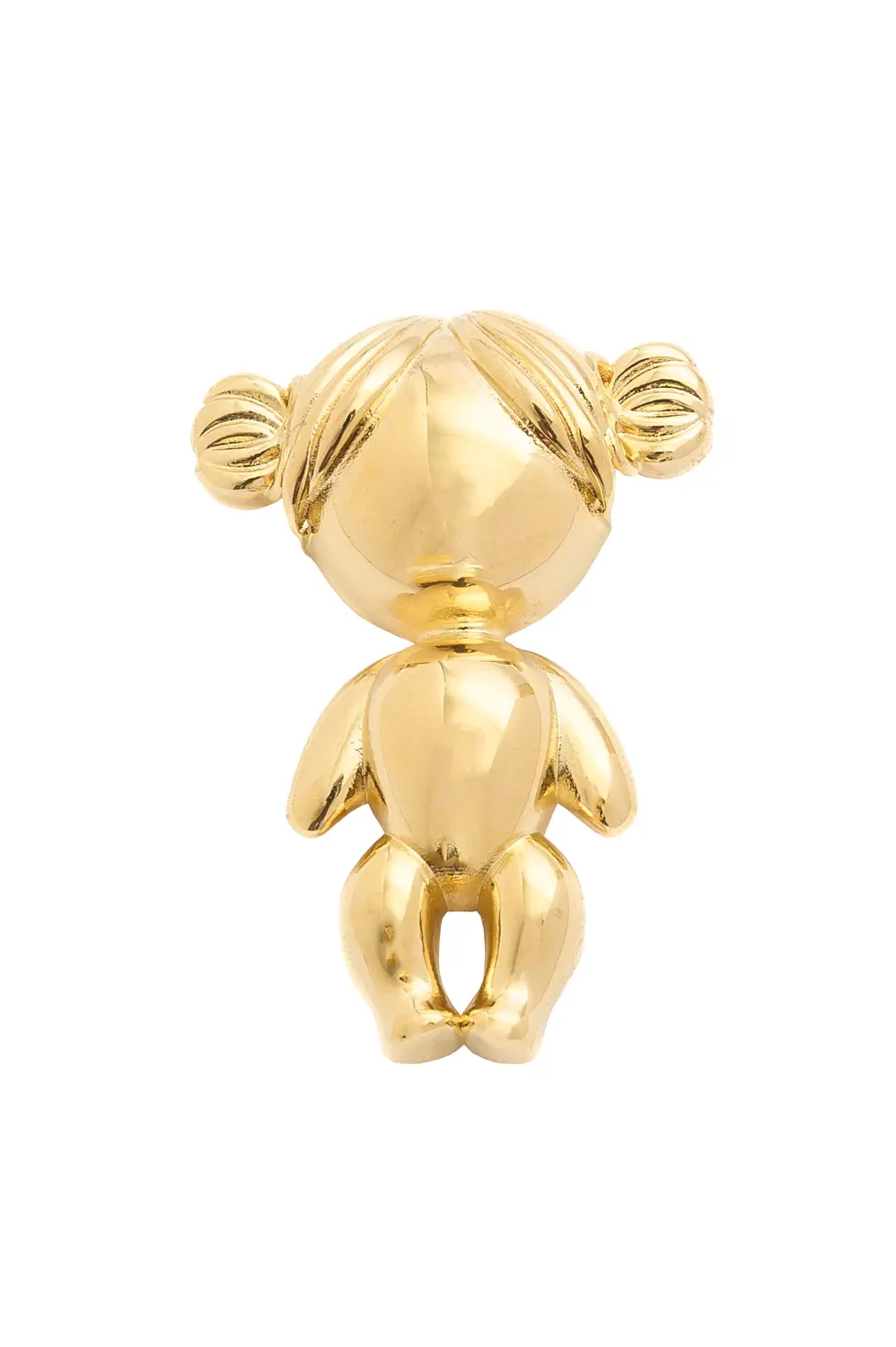 Pingente Menina Memórias com Banho em Ouro 18k