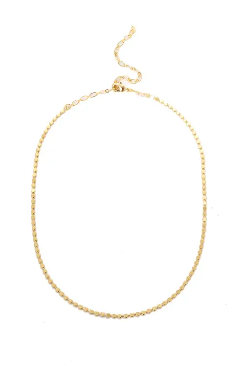Choker Diamantada com Banho em Ouro