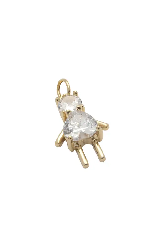 Pingente Cristal Filha com Banho em Ouro 18k