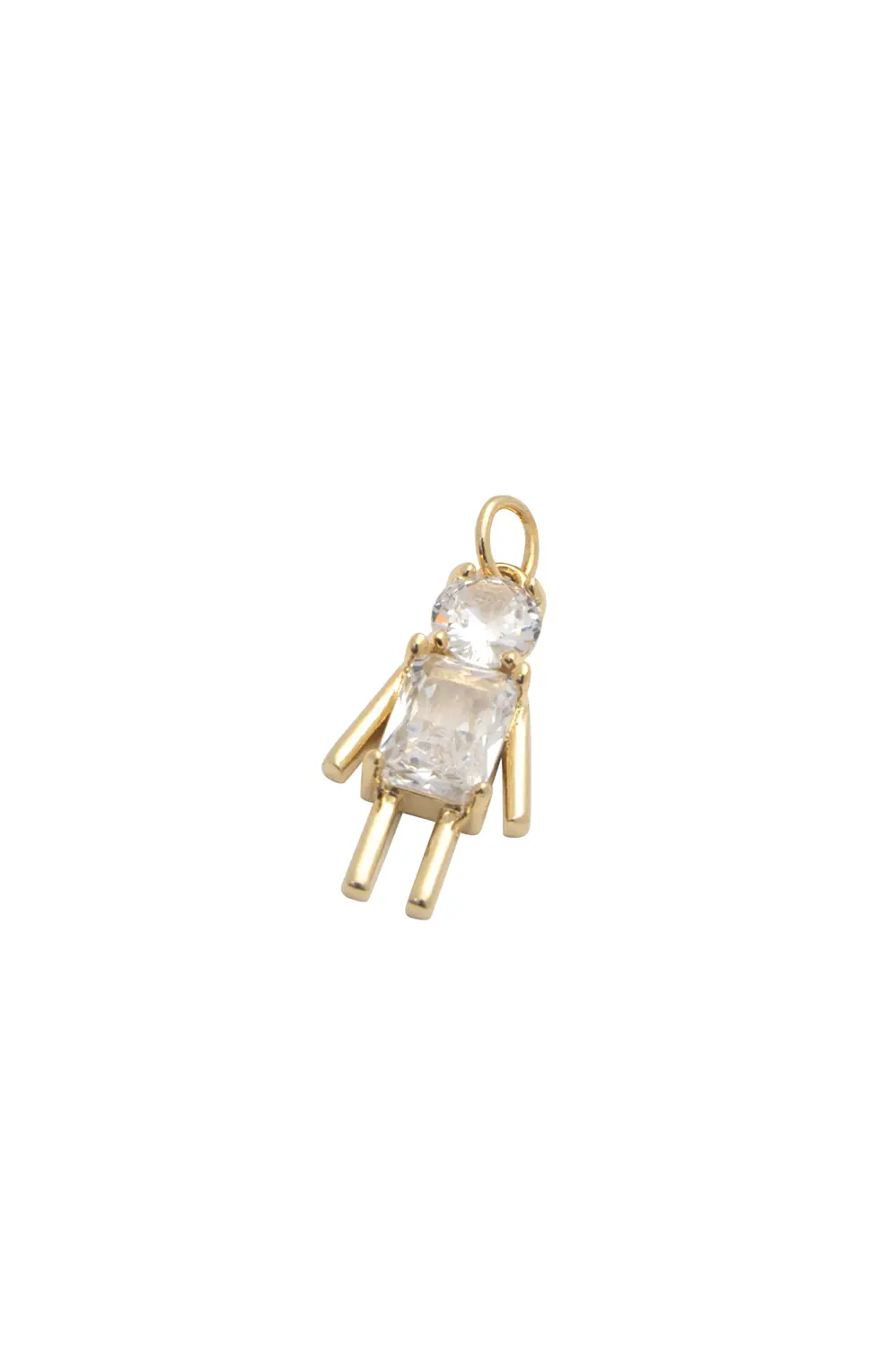 Pingente Cristal Filho com Banho em Ouro 18k