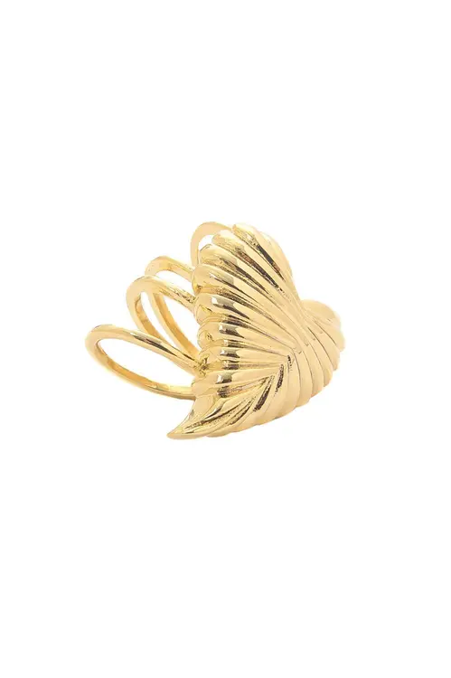 Piercing Fake Coração Goma com Banho em Ouro 18k