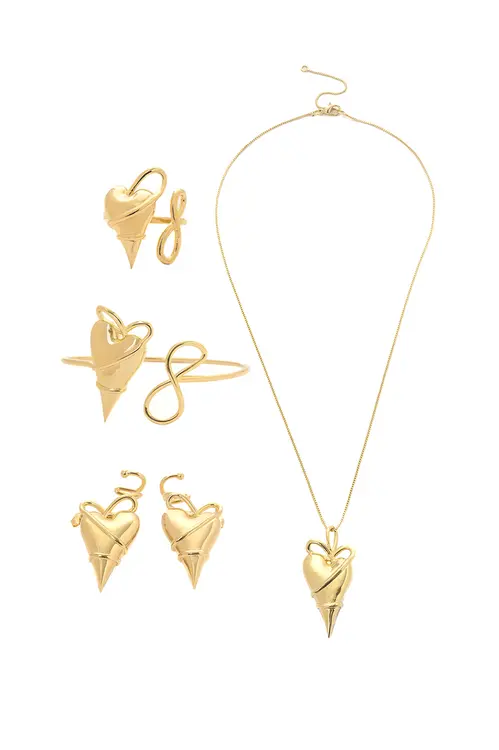 Kit Coração Encontro com Banho em Ouro 18k