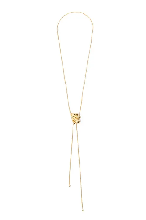 Colar Gravatinha Comunike com Banho em Ouro 18k
