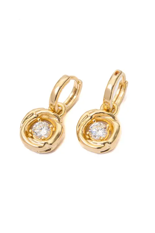 Argola Conecta com Banho em Ouro 18k
