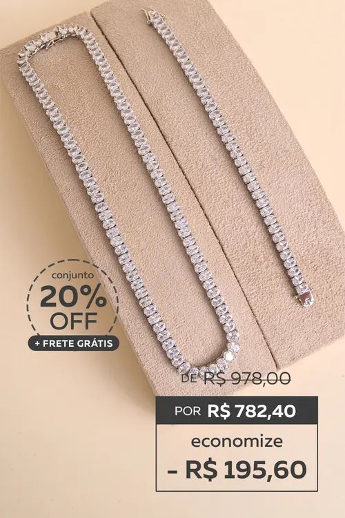 Compre Pulseira e Colar com 20% OFF