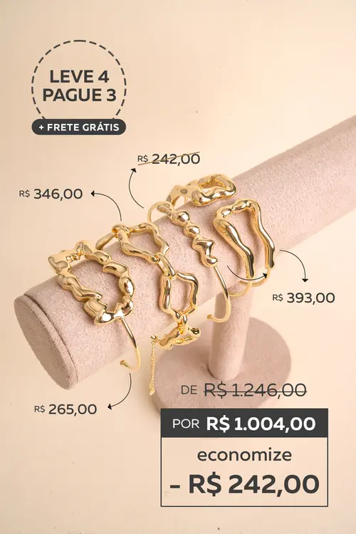 Leve 4 Pulseiras e Pague 3
