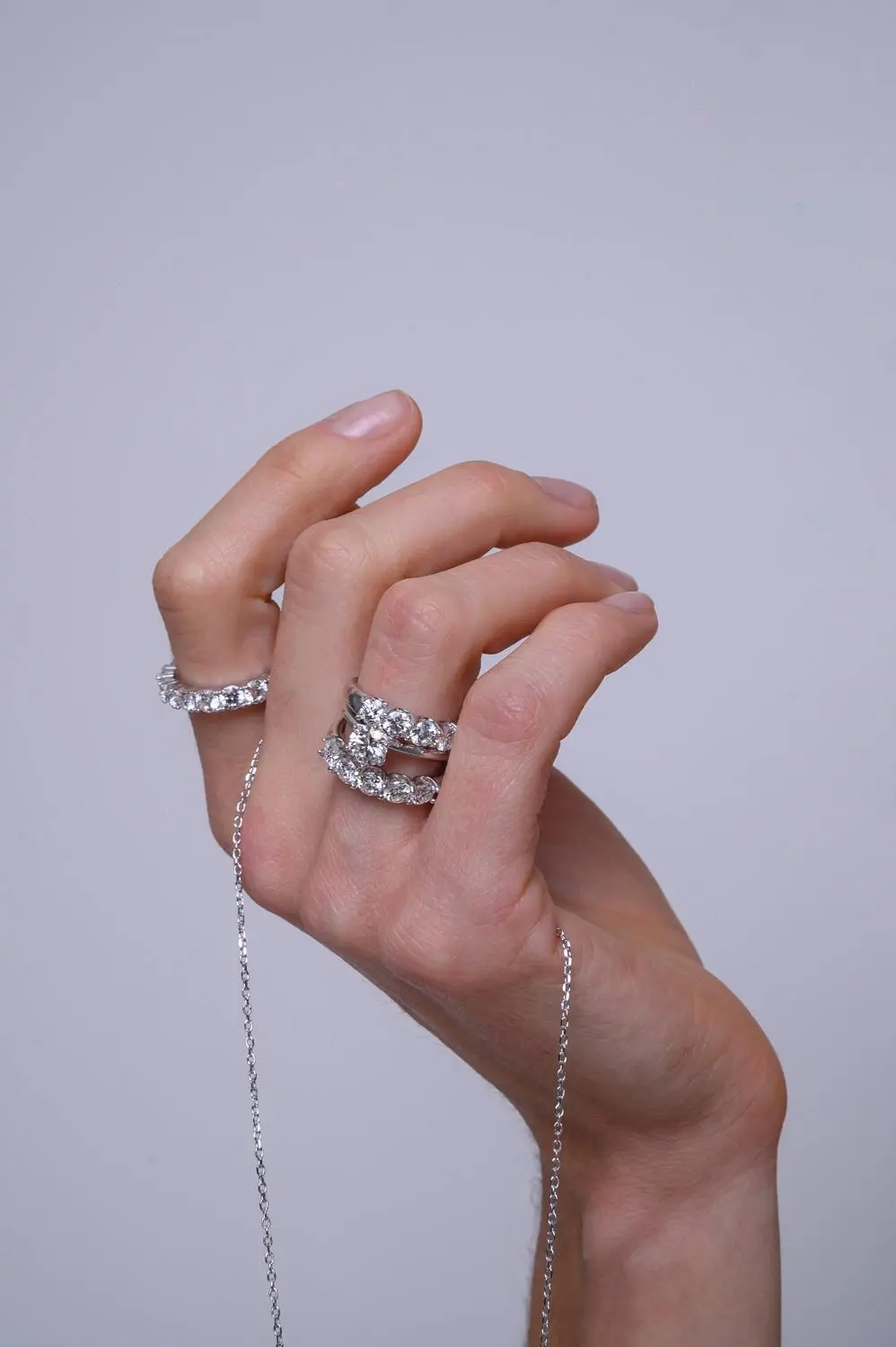 Anel Solitário Moissanite 6mm - 0,8 CT em Prata 925 Banhado em Ródio Branco
