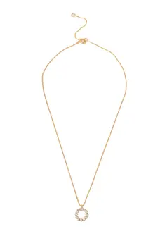 Colar Redondo Cravejado com Banho em Ouro 18k