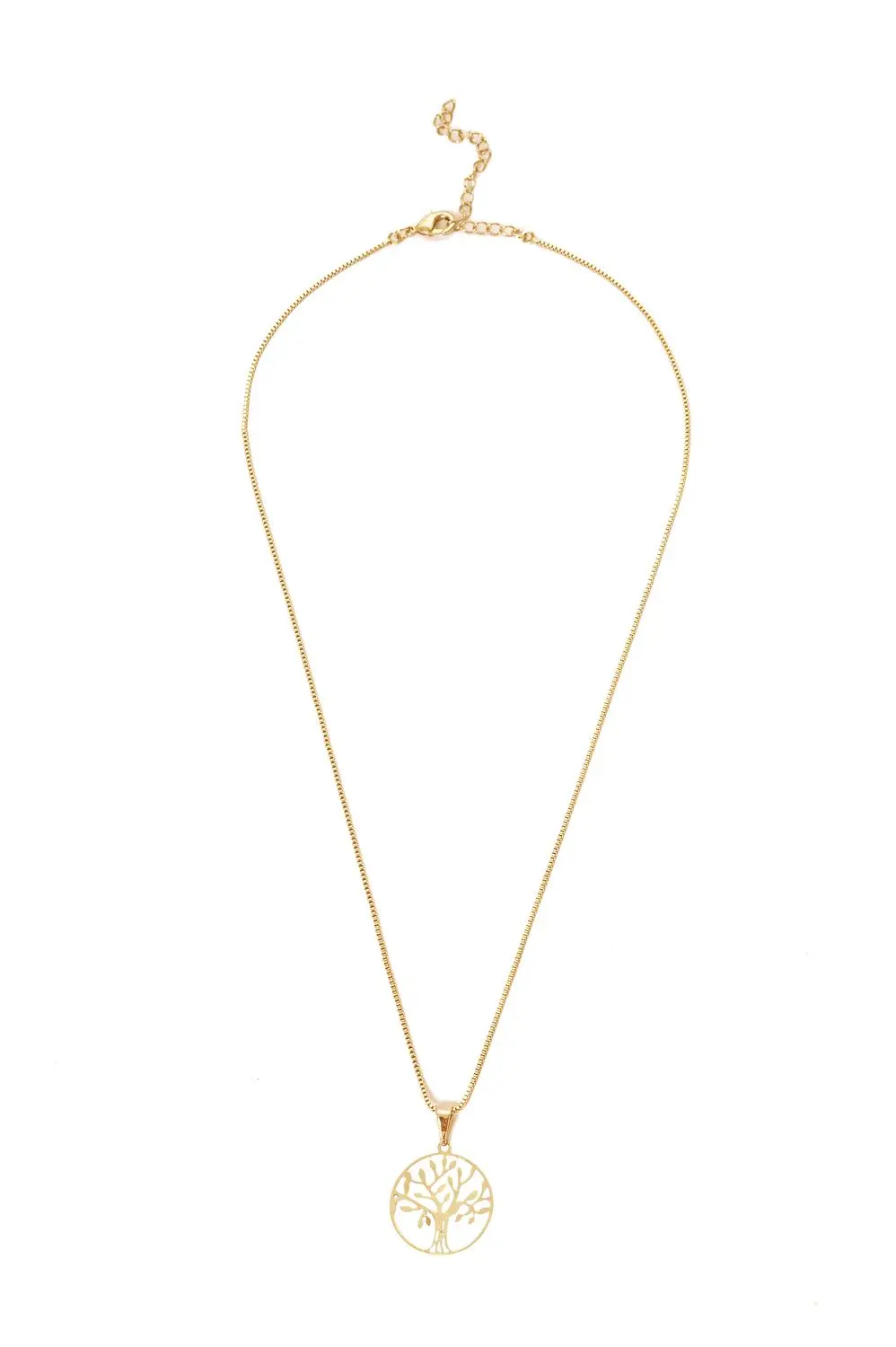 Colar Árvore da Vida com Banho em Ouro 18k