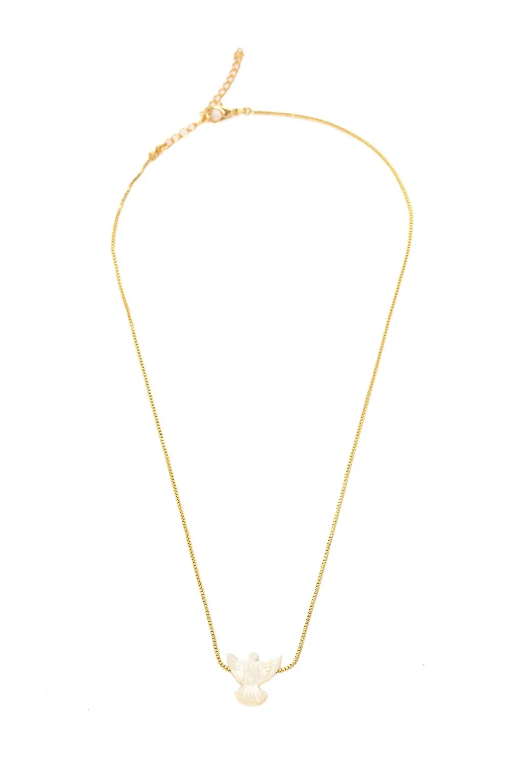 Colar Espírito Santo Madrepérola com Banho em Ouro 18k