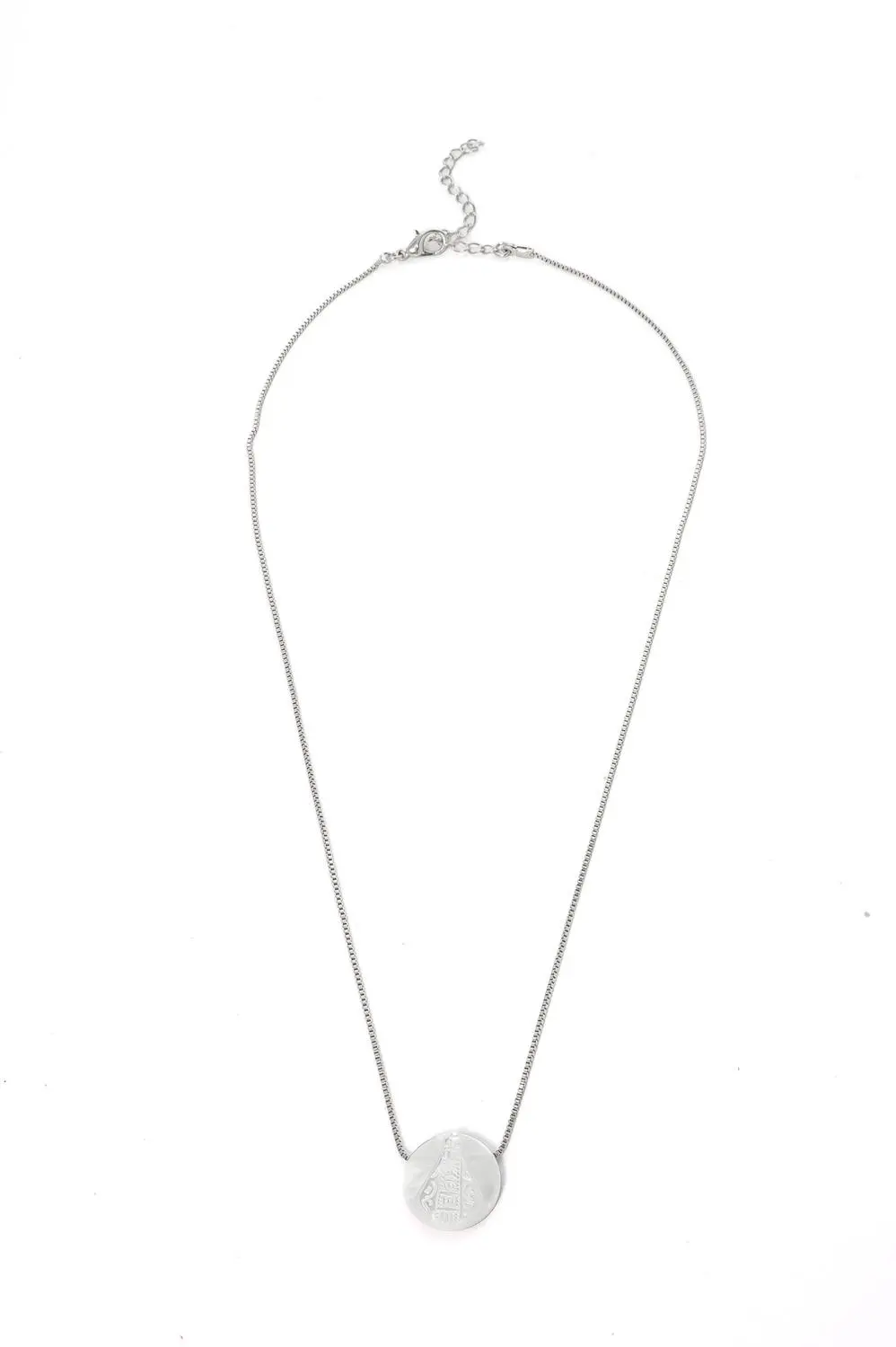 Colar Nossa Senhora Madrepérola com Banho em Ródio Branco
