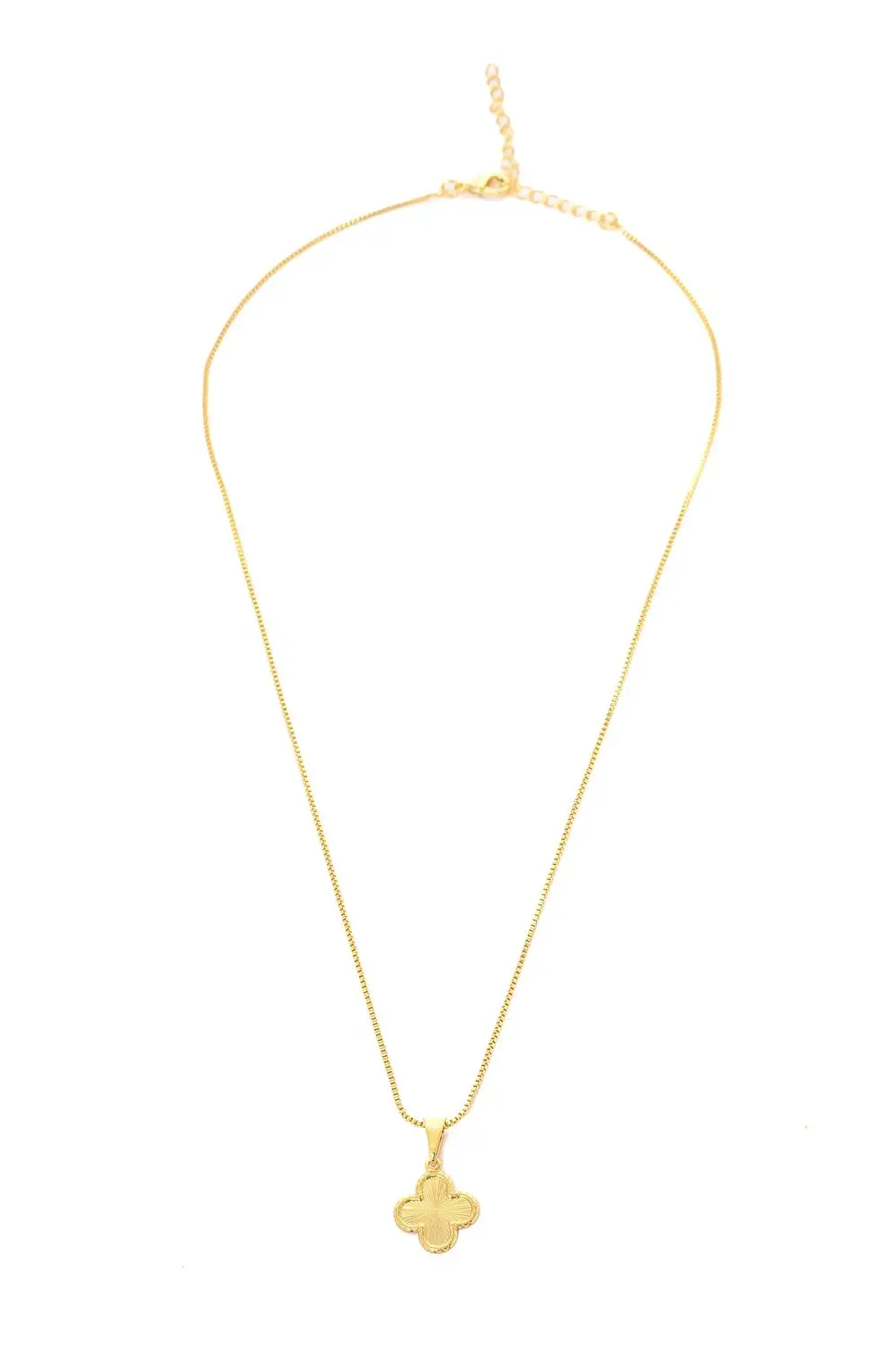 Colar Trevo com Banho em Ouro 18k