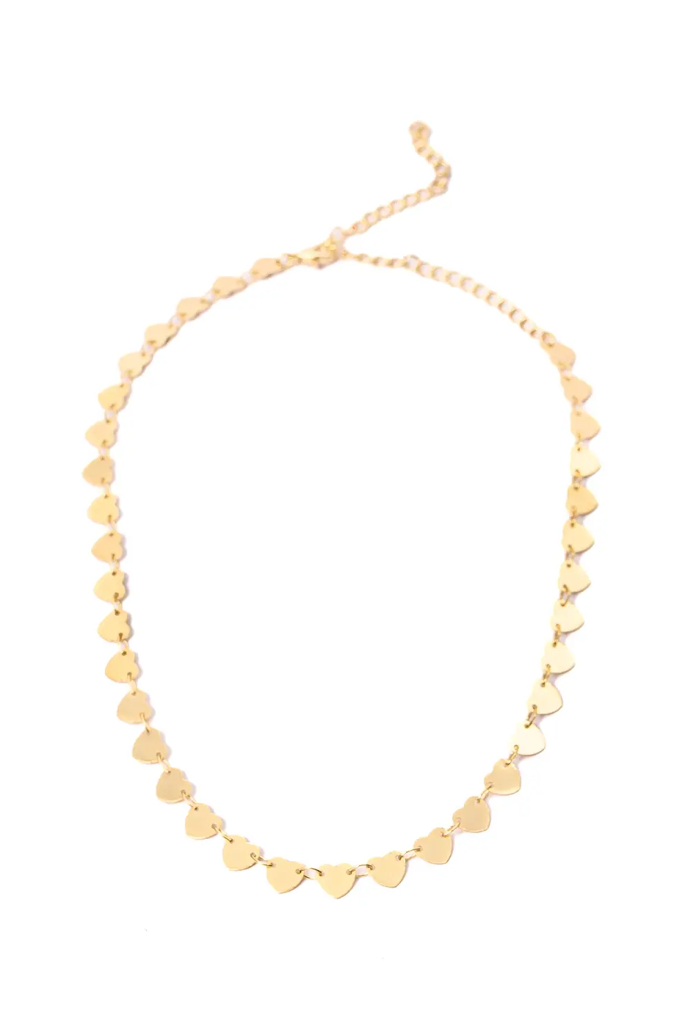 Choker Corações com Banho em Ouro 18k