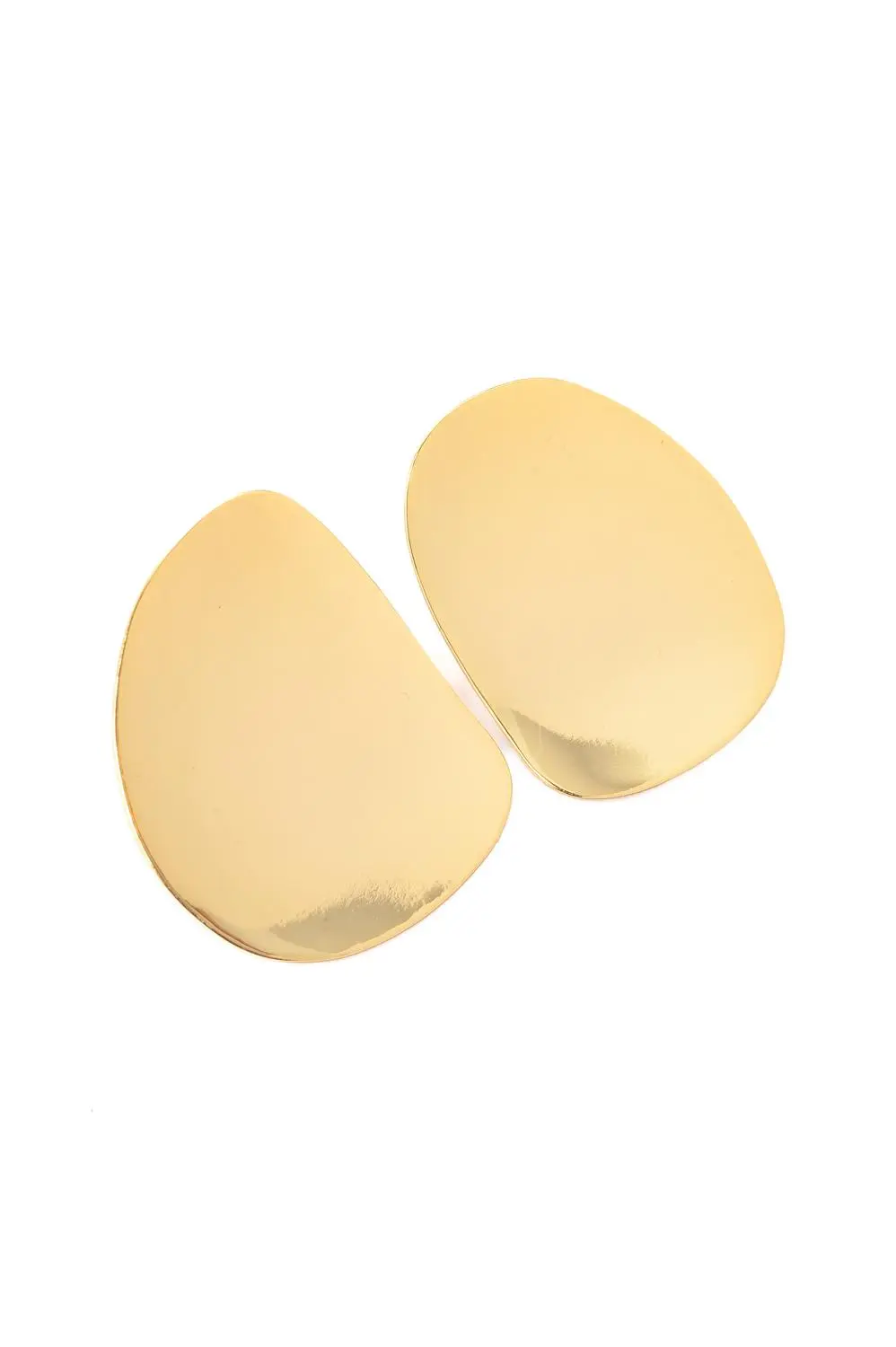 Brinco Leve Liso com Banho em Ouro 18k
