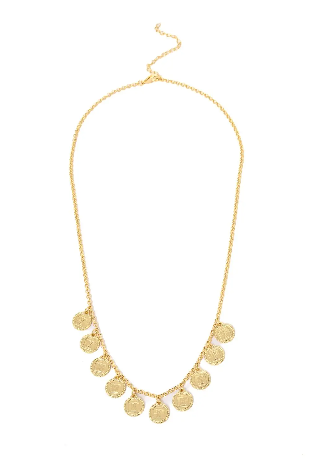 Colar 10 Mandamentos com Banho em Ouro 18k