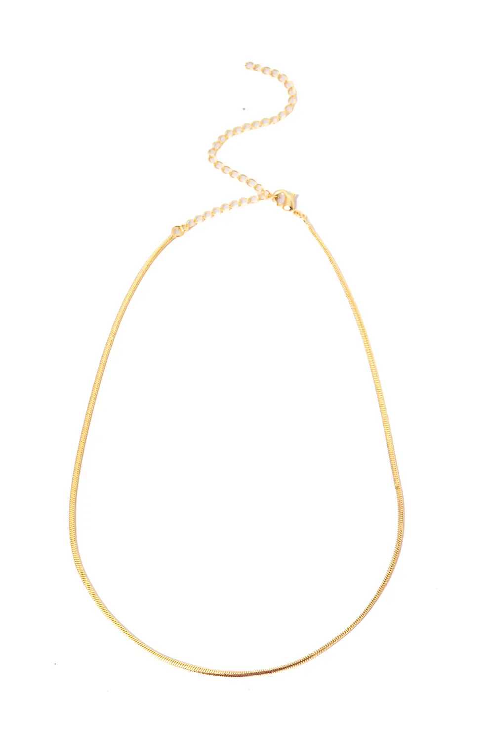 Choker Fitinha Achatada com Banho em Ouro 18k