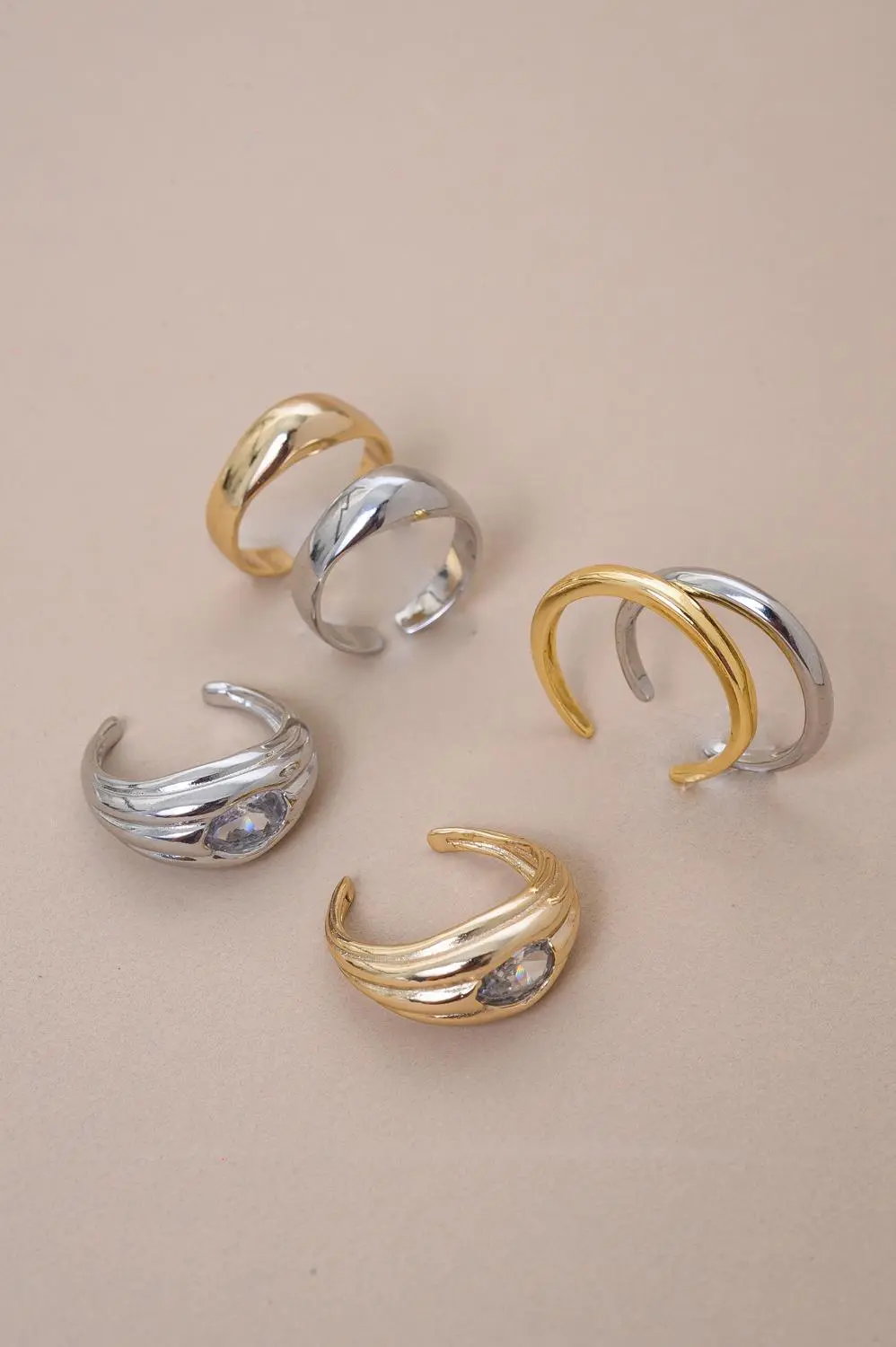 Anel Basiquinho com Banho em Ouro 18k