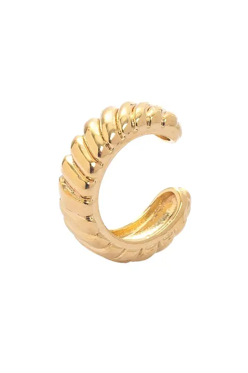 Piercing Fake Texturizado com Banho em Ouro 18k