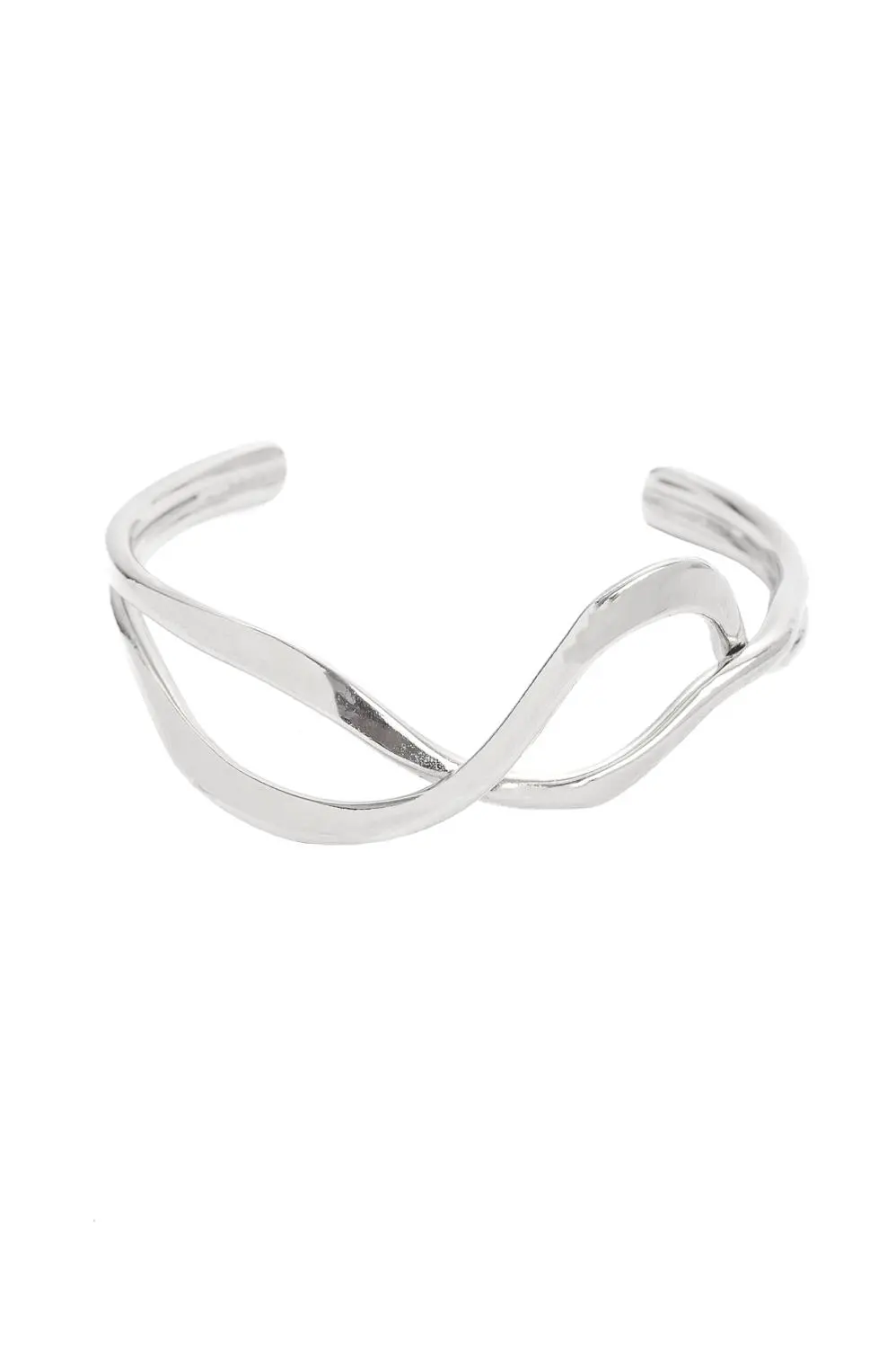Bracelete Reflexo com Banho em Ródio Branco