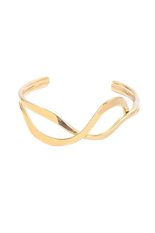 Bracelete Reflexo com Banho em Ouro 18k