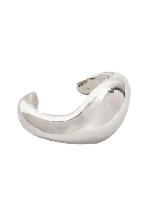 Bracelete Poder Eletroformação com Banho em Ródio Branco